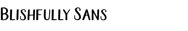 Blishfully Sans.otf字體轉換器圖片