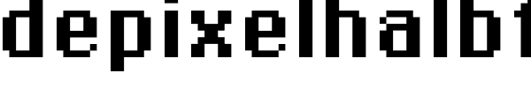 depixelhalbfett.otf字體轉換器圖片