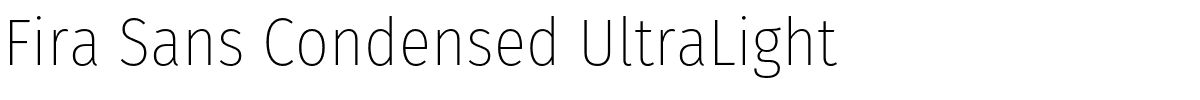 Fira Sans Condensed UltraLight.otf字體轉換器圖片