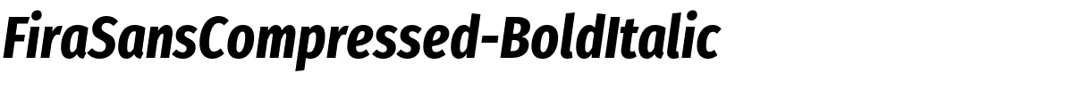 FiraSansCompressed-BoldItalic.otf字體轉換器圖片