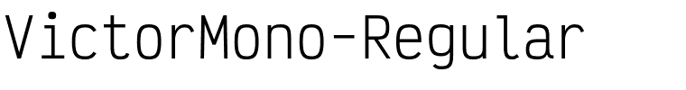 VictorMono-Regular.otf