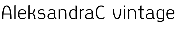 AleksandraC vintage.otf