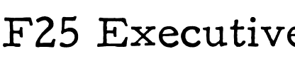 F25 Executive.otf字體轉換器圖片