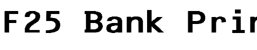 F25 Bank Printer.ttf