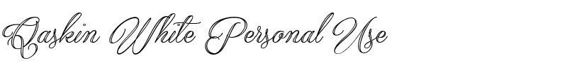 Qaskin White Personal Use.ttf