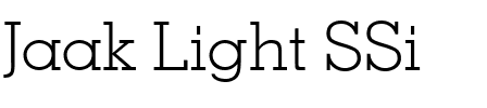 Jaak Light SSi.ttf字體轉換器圖片