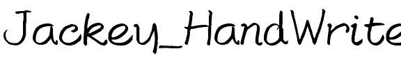 Jackey_HandWrite02.ttf