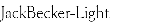 JackBecker-Light.ttf