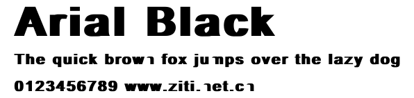 Arial Black.ttf字體轉換器圖片