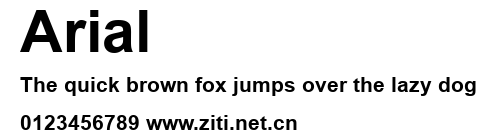 Arial.ttf字體轉換器圖片