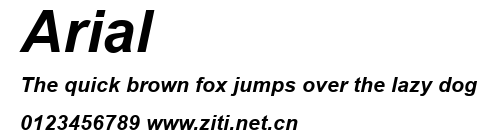 Arial.ttf字體轉換器圖片