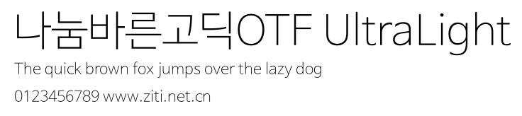 나눔바른고딕OTF UltraLight.otf