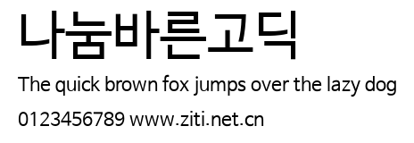 나눔바른고딕.ttf字體轉換器圖片