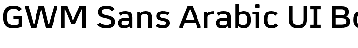 GWM Sans Arabic UI Bold.otf字體轉換器圖片