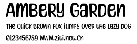 Ambery Garden.ttf字體轉換器圖片