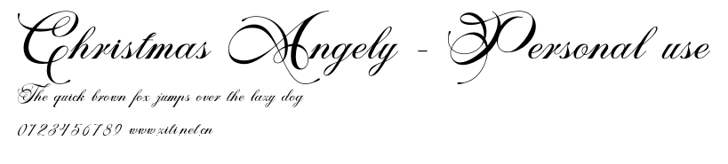 Christmas Angely - Personal use.otf