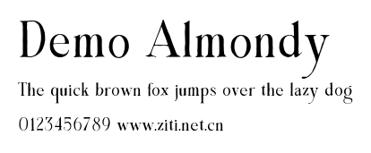 Demo Almondy.otf字體轉換器圖片