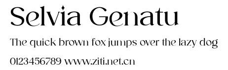 Selvia Genatu.ttf字體轉換器圖片