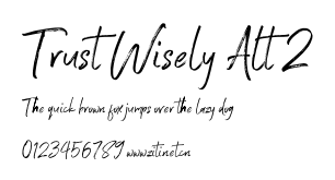 Trust Wisely Alt 2.otf字體轉換器圖片