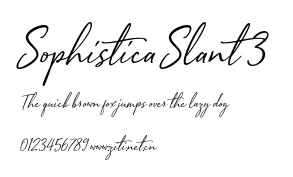 Sophistica Slant 3.otf