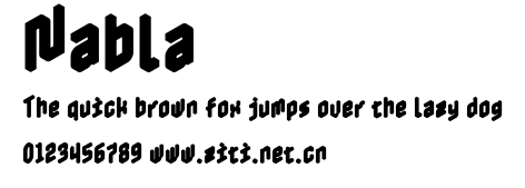 Nabla.ttf字體轉換器圖片