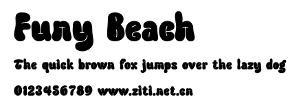 Funy Beach.otf字體轉換器圖片