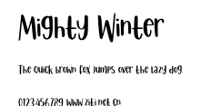 Mighty Winter.ttf字體轉換器圖片