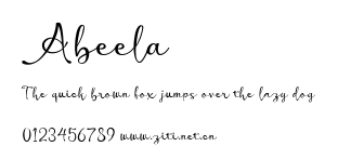 Abeela.ttf