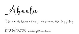 Abeela.otf字體轉換器圖片