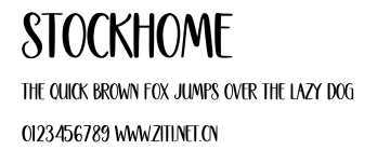 Stockhome.otf