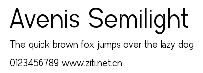 Avenis Semilight.ttf
