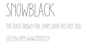 Snowblack.otf