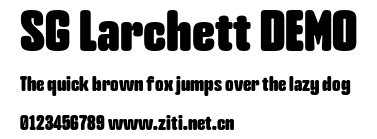 SG Larchett DEMO.otf字體轉換器圖片
