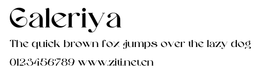 Galeriya.ttf字體轉換器圖片