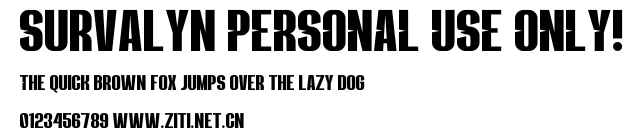 Survalyn PERSONAL USE ONLY!.ttf