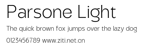 Parsone Light.otf