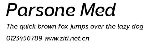 Parsone Med.otf字體轉換器圖片