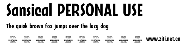Sansical PERSONAL USE.otf