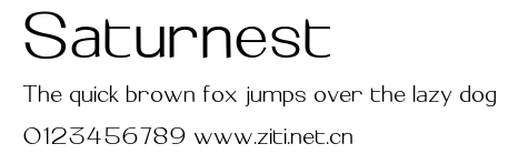 Saturnest.otf字體轉換器圖片