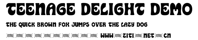 Teenage Delight Demo.ttf字體轉換器圖片