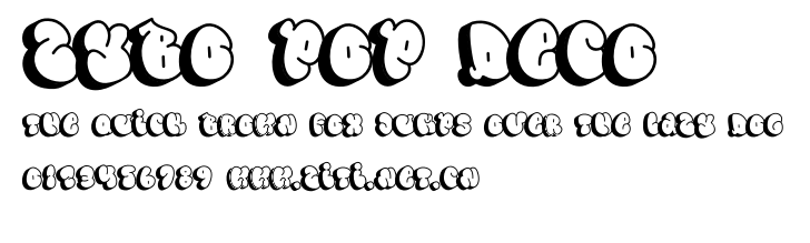 Zybo Pop Deco.otf字體轉換器圖片