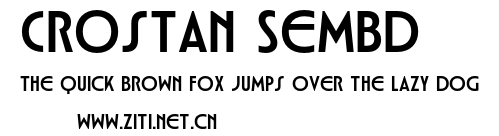 Crostan SemBd.otf
