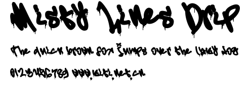 Misty Lines Drip.ttf