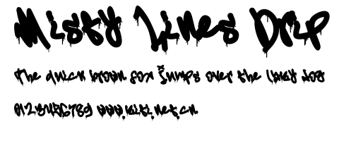 Misty Lines Drip.otf