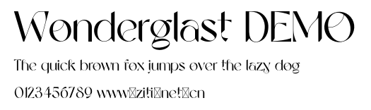 Wonderglast DEMO.otf