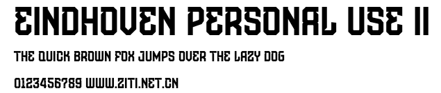 Eindhoven Personal Use II.otf