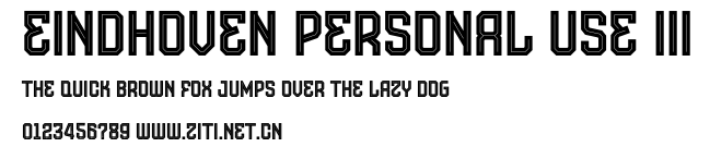 Eindhoven Personal Use III.otf