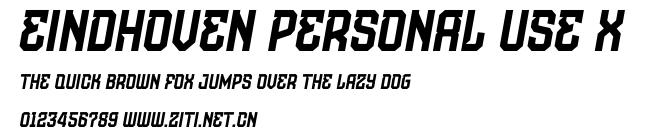 Eindhoven Personal Use X.otf