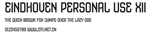 Eindhoven Personal Use XII.otf