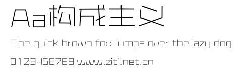 Aa構成主義.ttf字體轉換器圖片